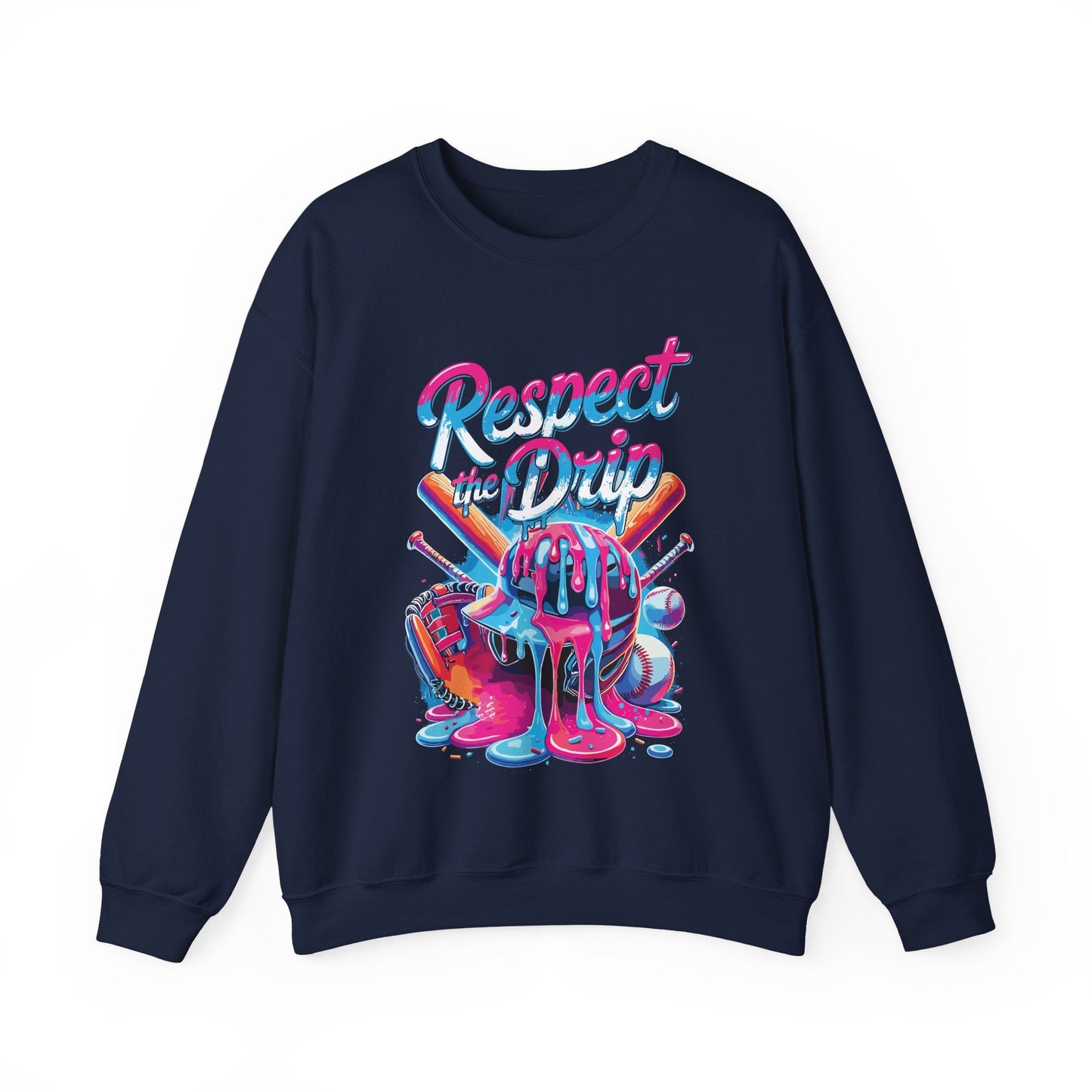Baseball Drip For Boys Ice Cream Respect The Drip Baseball Sweatshirt