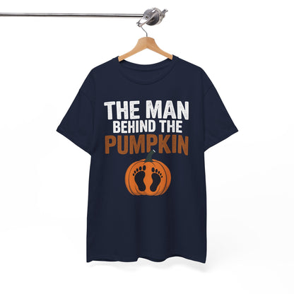 Pregnant Thanksgiving Costume for Dad Expecting Lil Pumpkin T-Shirt