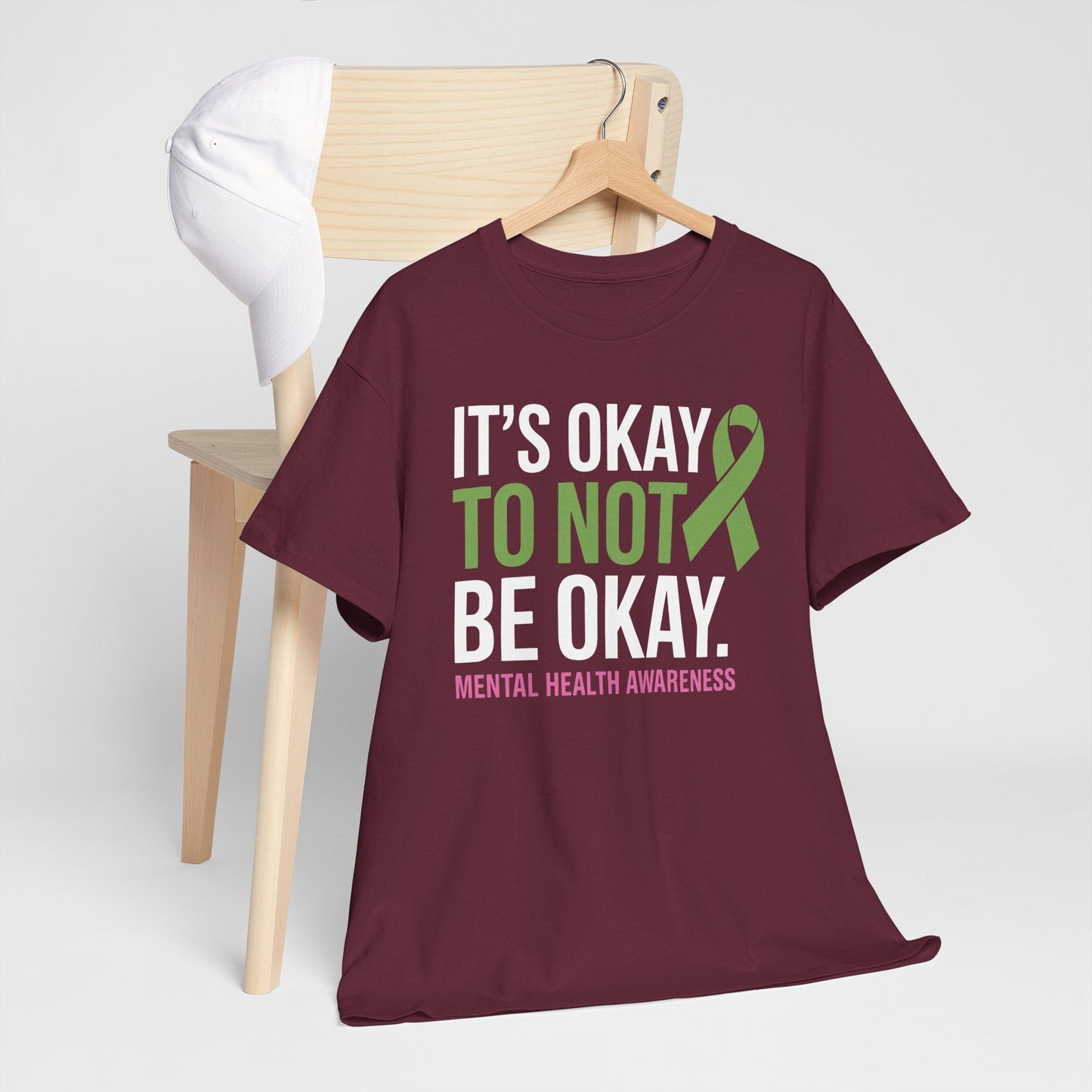 Its Okay To Not Be Okay Mental Health Awareness Ribbon T-Shirt