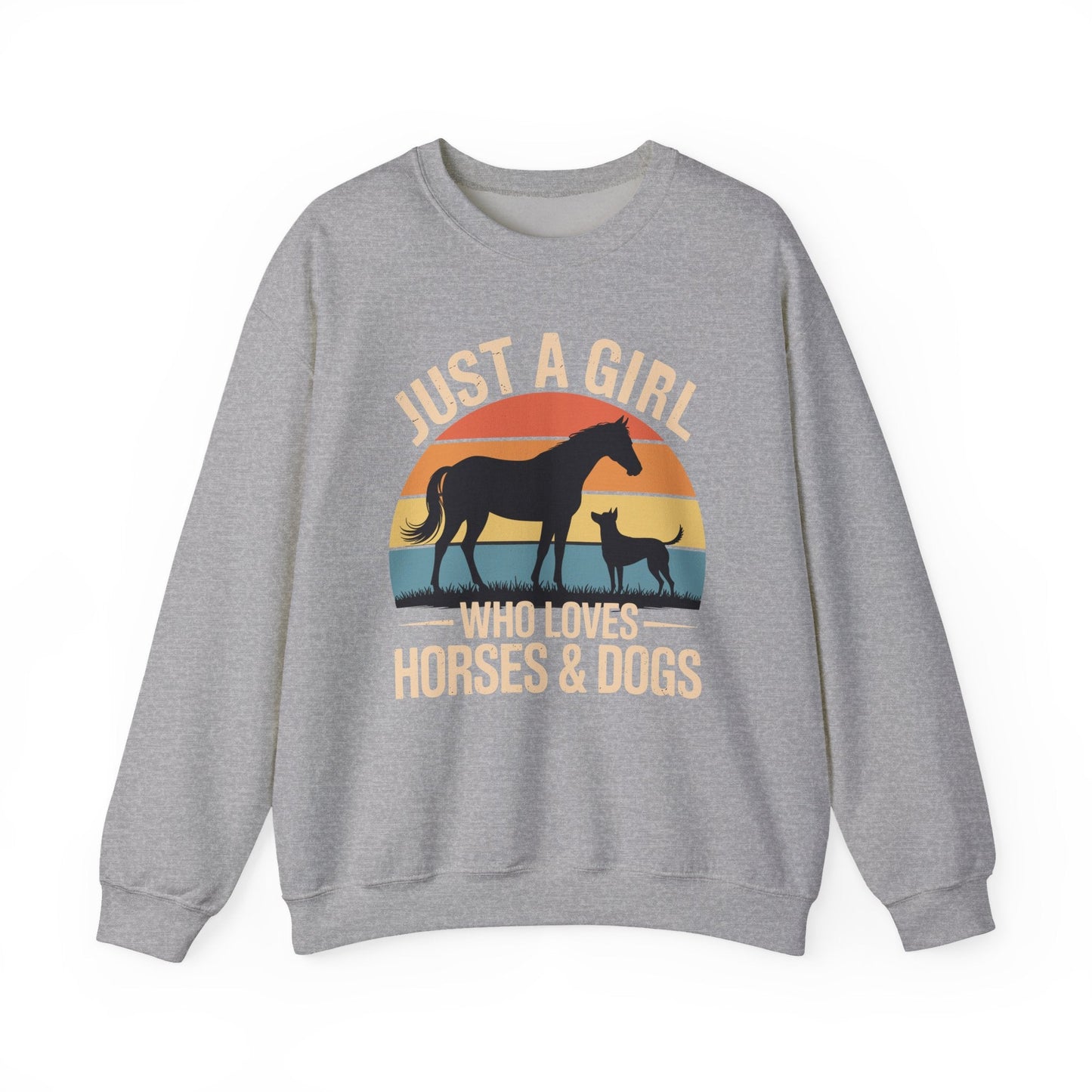Just A Girl Who Loves Horses and Dogs Women Girls Sweatshirt