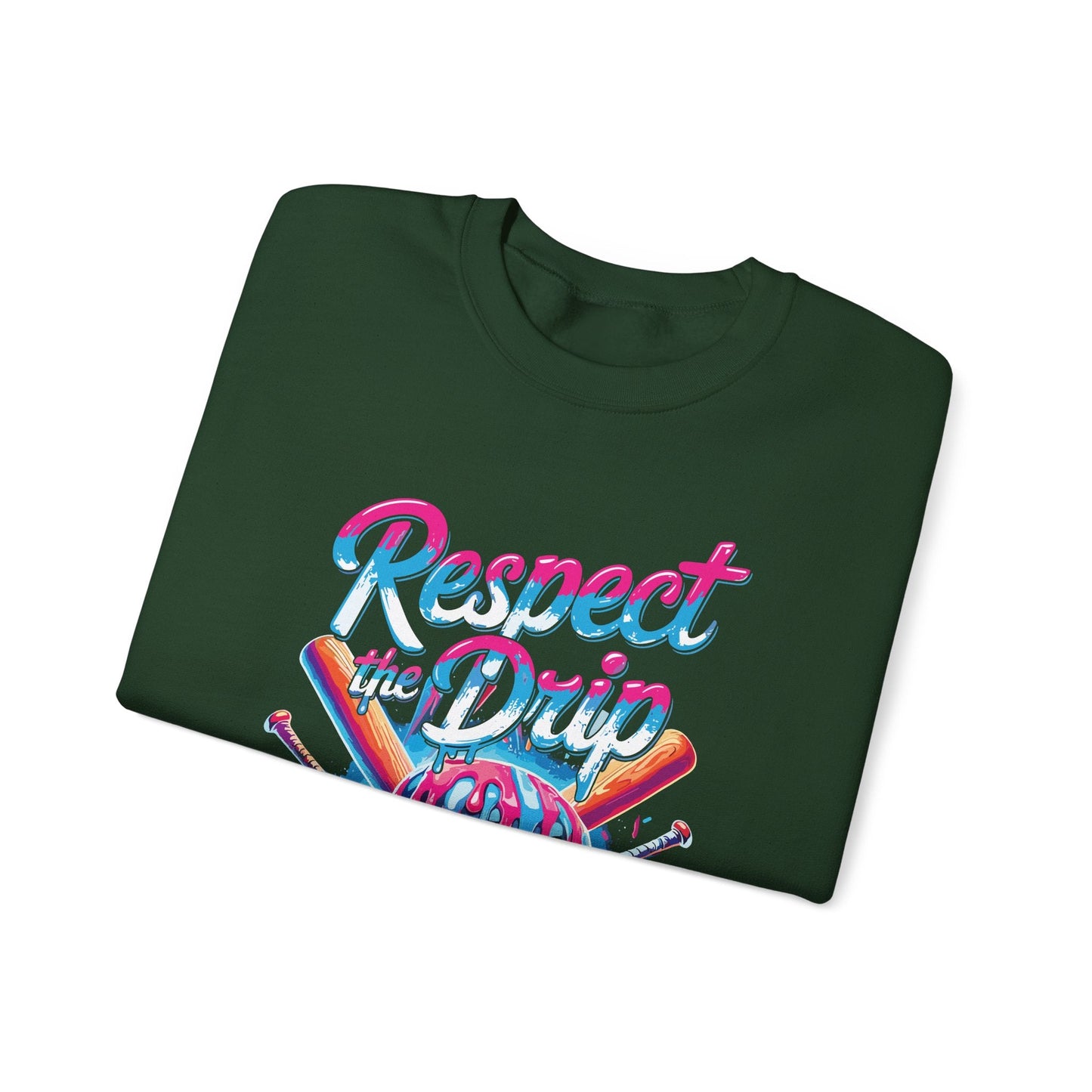 Baseball Drip For Boys Ice Cream Respect The Drip Baseball Sweatshirt