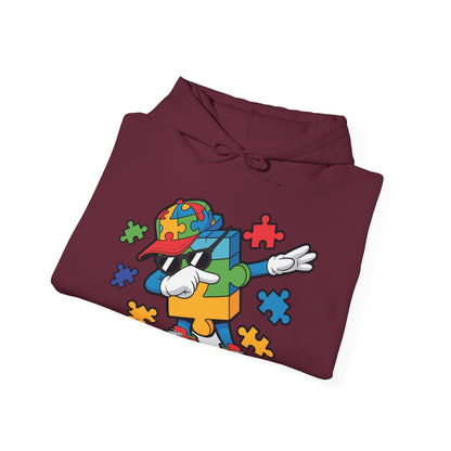 Dabbing Puzzle Autism Awareness Hoodie