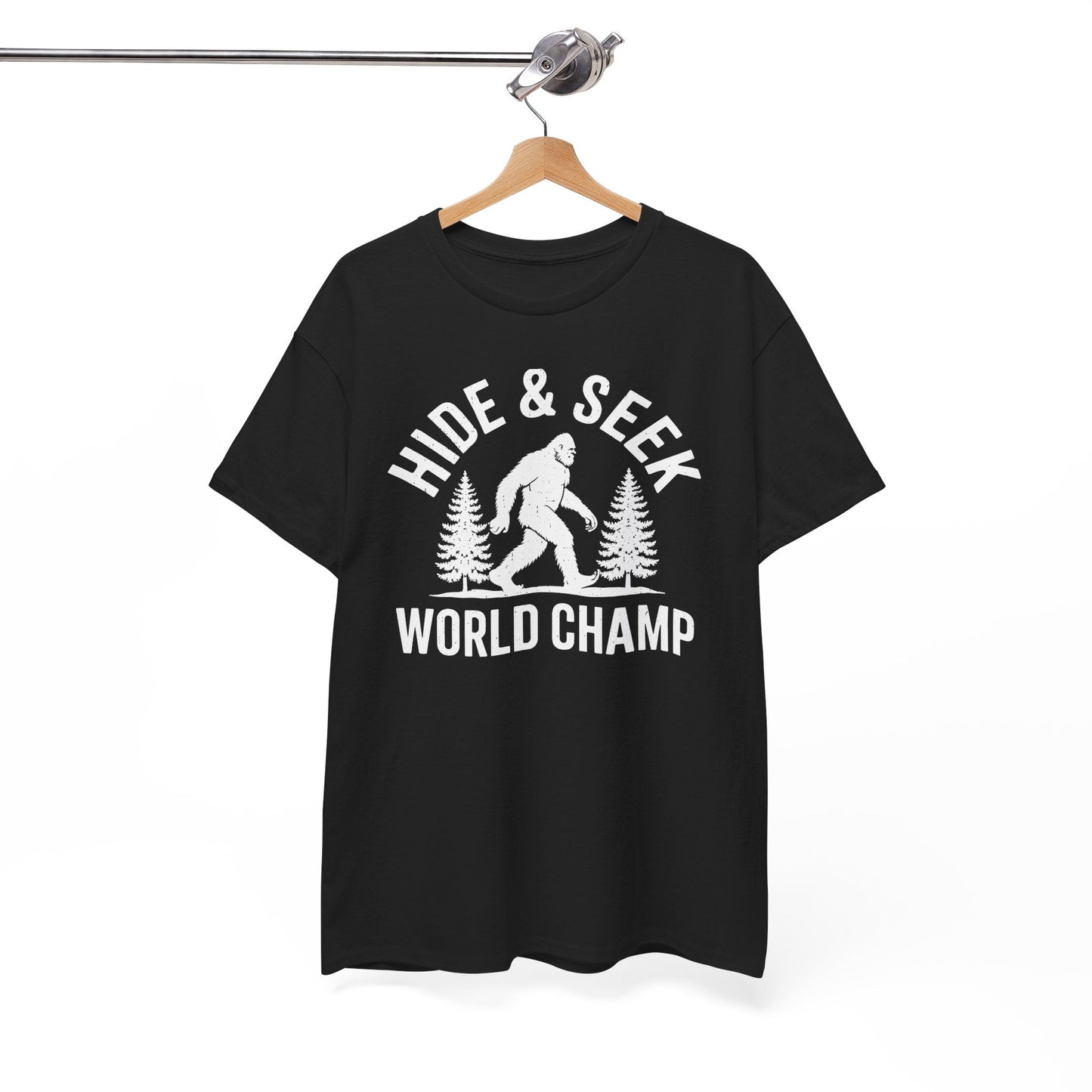 Bigfoot Hide And Seek World Champion Sasquatch Retro Vintage T-Shirt