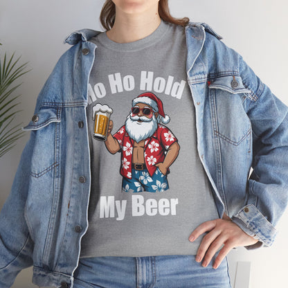 Funny Santa With Sunglasses And Beer Christmas in July T-Shirt