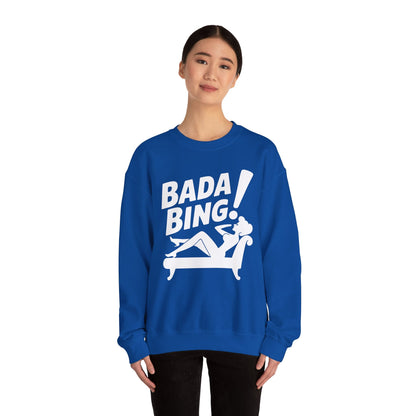 Bada Sarcastic Bing Retro Sexy Girl Bada Bam Sweatshirt