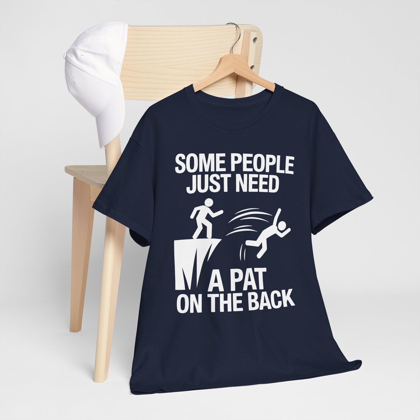 Funny Pat On The Back Adult Sarcastic Design T-Shirt