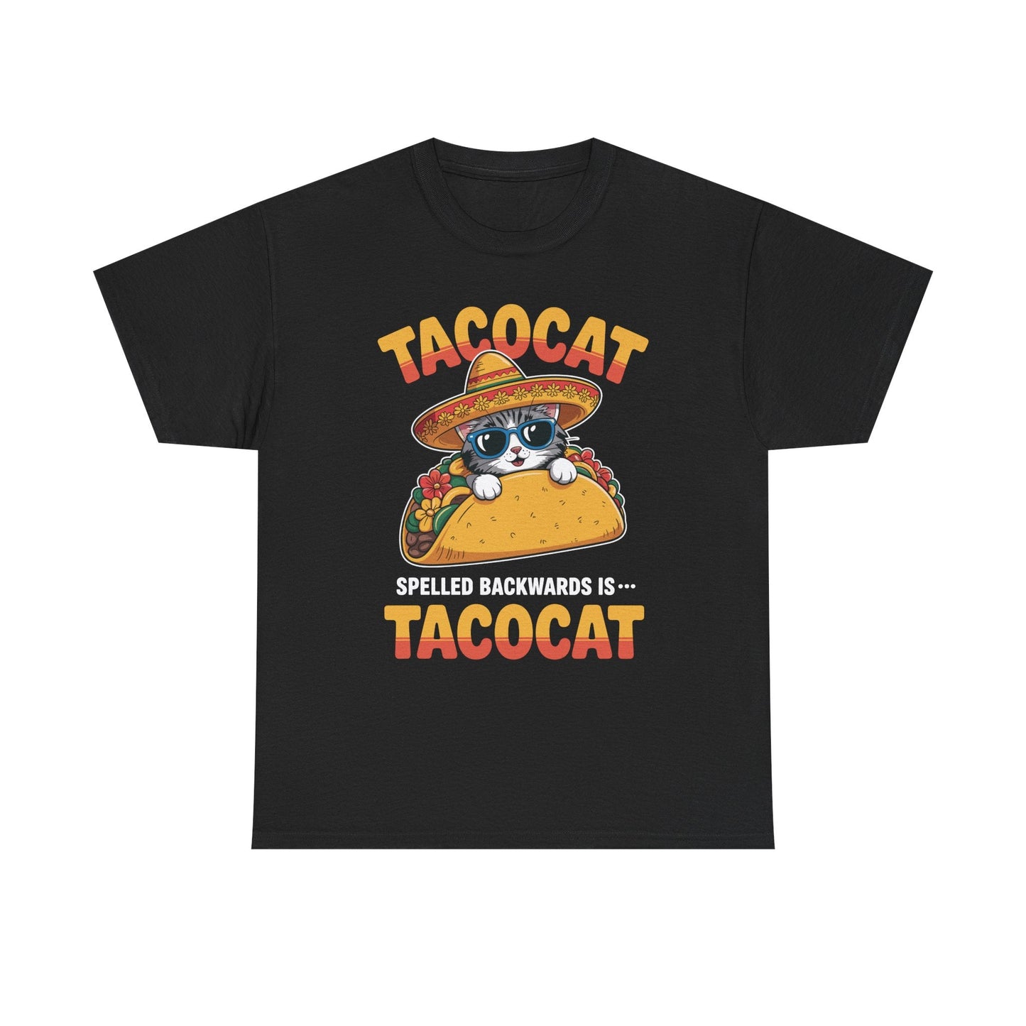 Tacocat Spelled Backwards Taco Cat Cinco De Mayo T-Shirt Men Women