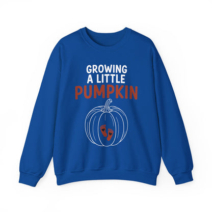 Growing A Little Pumpkin Fall Thanksgiving Baby Bump Wife Sweatshirt