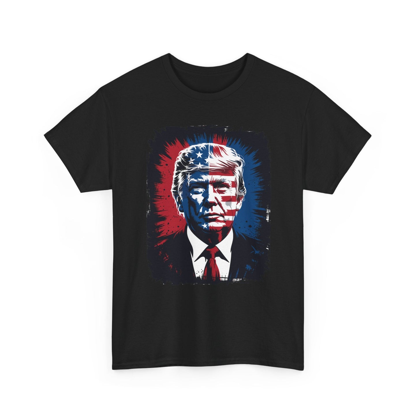 President Trump Portrait 4th July T-Shirt