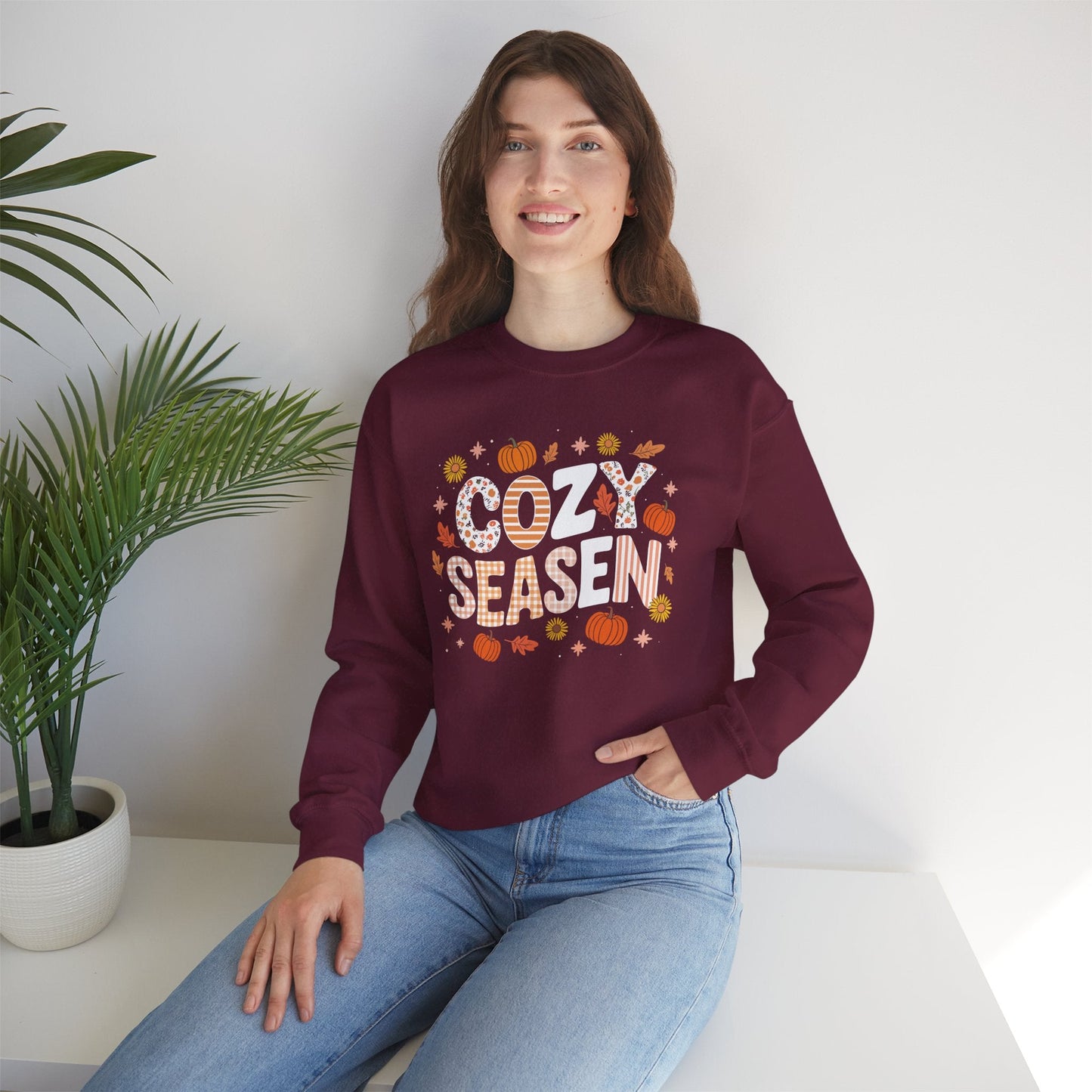 Season Autumn Fall Vibes Halloween Thanksgiving Pumpkin Sweatshirt