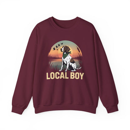 Local Boy Hunting Dog Vintage Sunset Hunting Season Sweatshirt