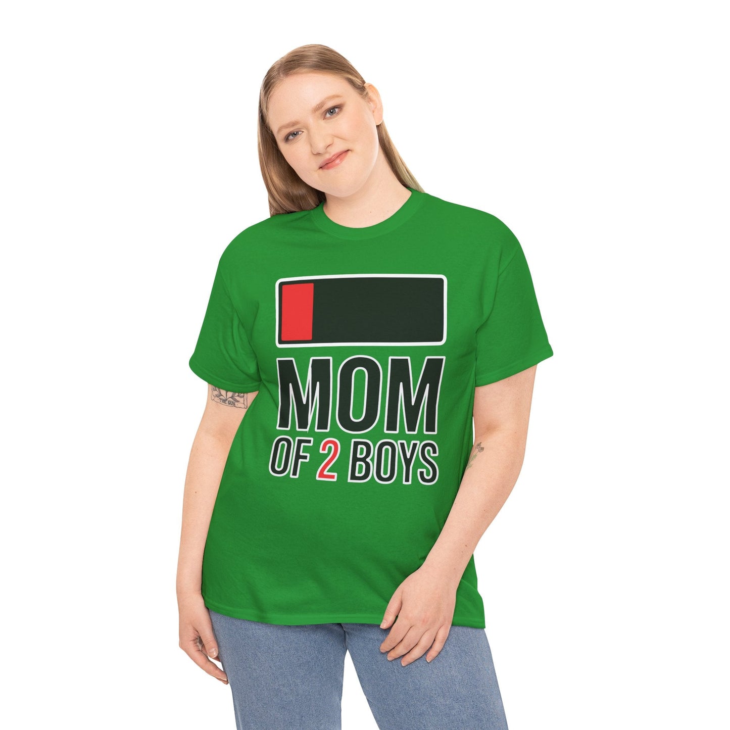 Mom of 2 Boys Gift from Son Mothers Day Birthday Women T-Shirt