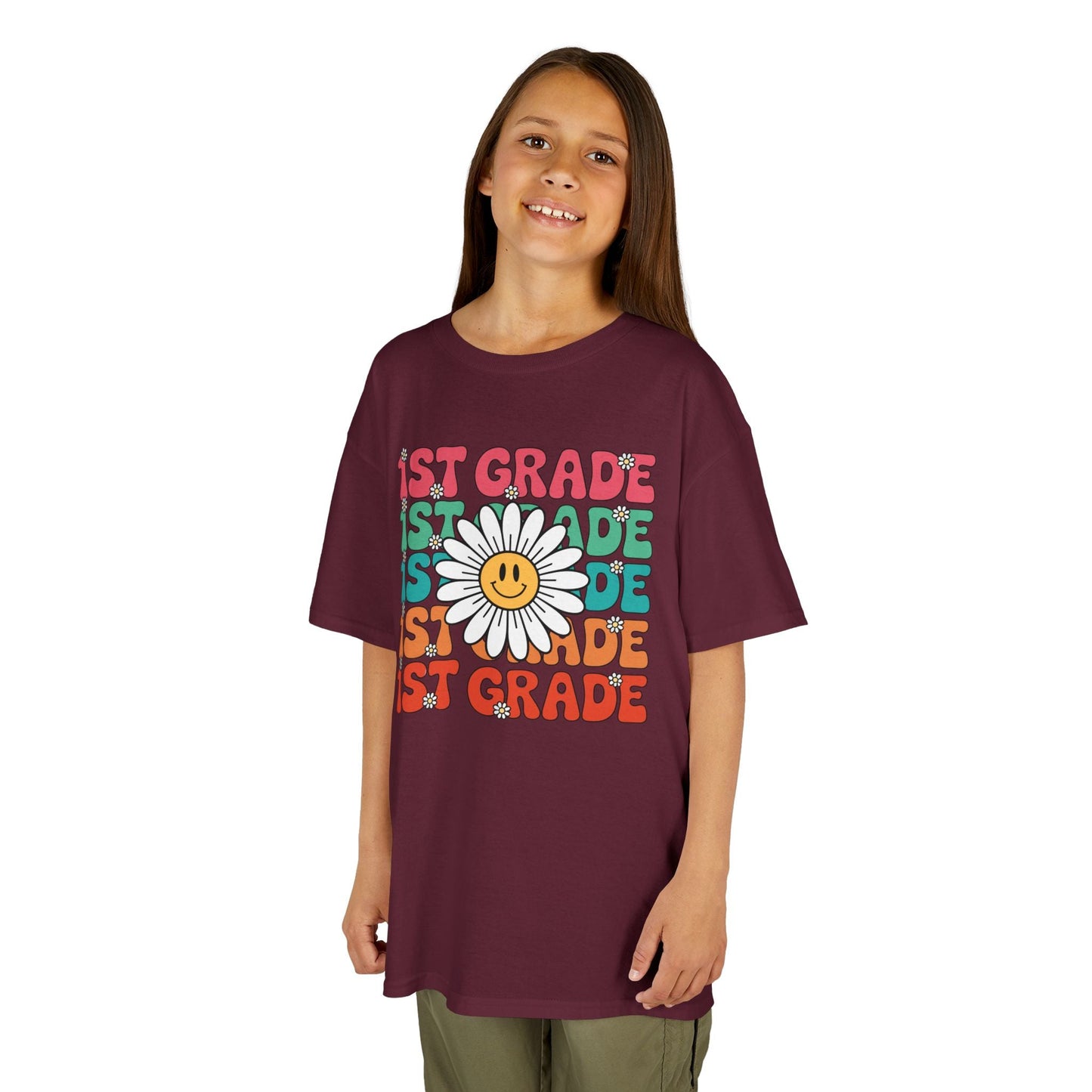 Groovy 1st Grade Back To School First Day of First Grade T-Shirt