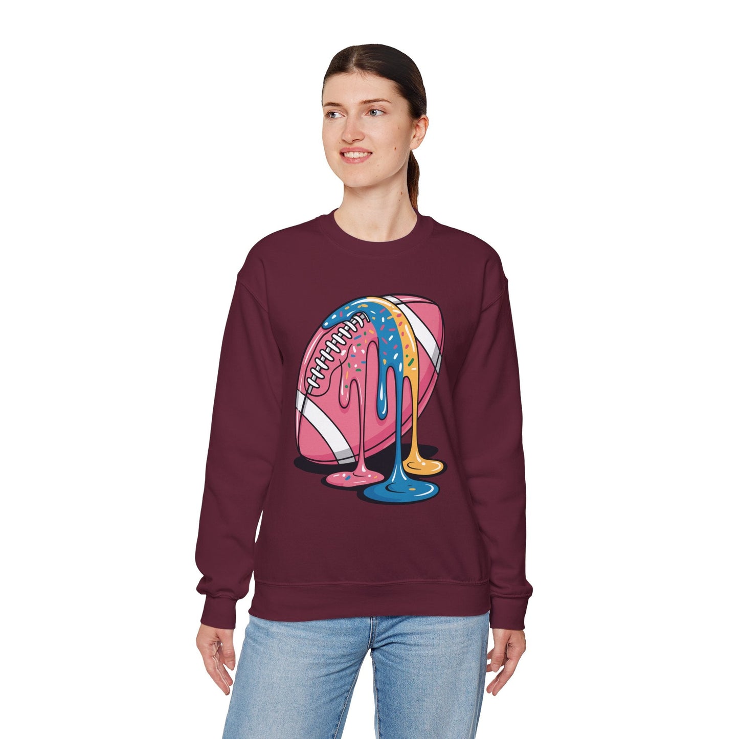Football Drip For Lineman WR QB RB Ice Cream Sprinkles Sweatshirt