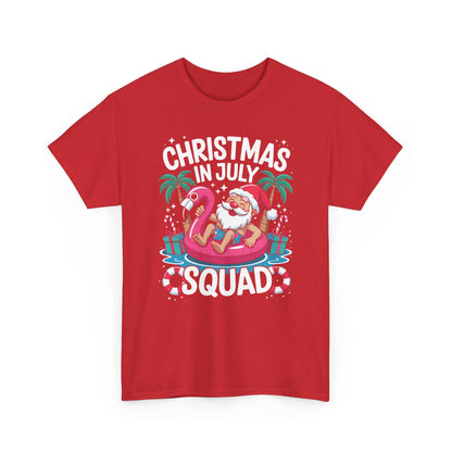 Christmas In July 2025 Squad Summer Beach Vacation Xmas Cool T-Shirt
