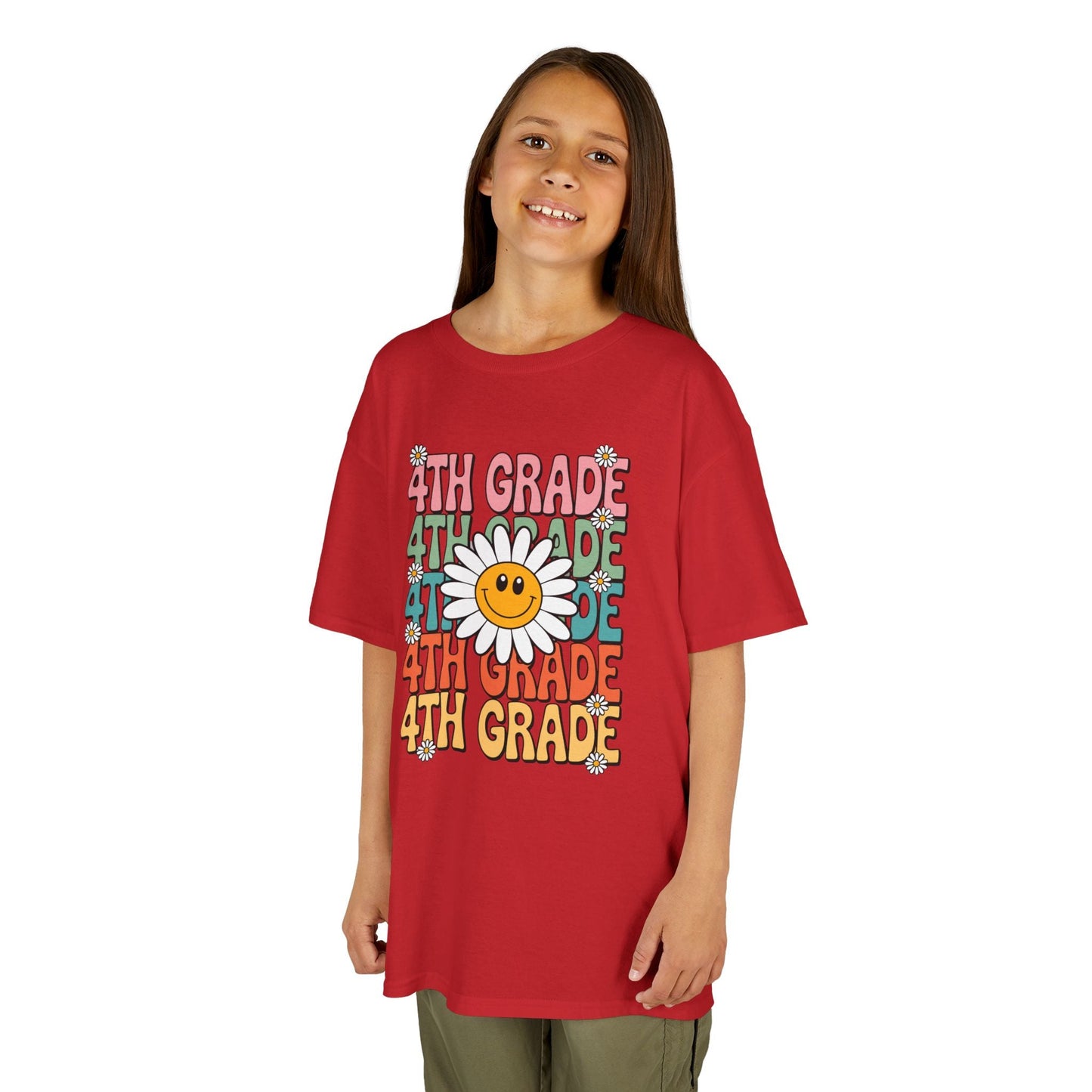 Groovy 4th Grade Back To School First Day of Fourth Grade T-Shirt