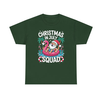 Christmas In July 2025 Squad Summer Beach Vacation Xmas Cool T-Shirt