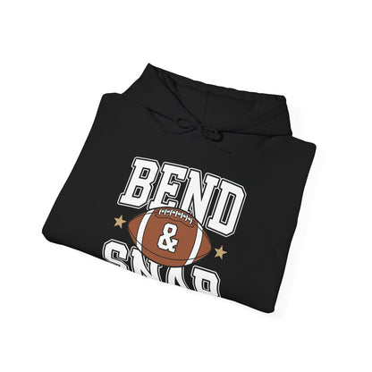 Funny Game Day Touchdown Season Cute Bend and Snap Football Hoodie