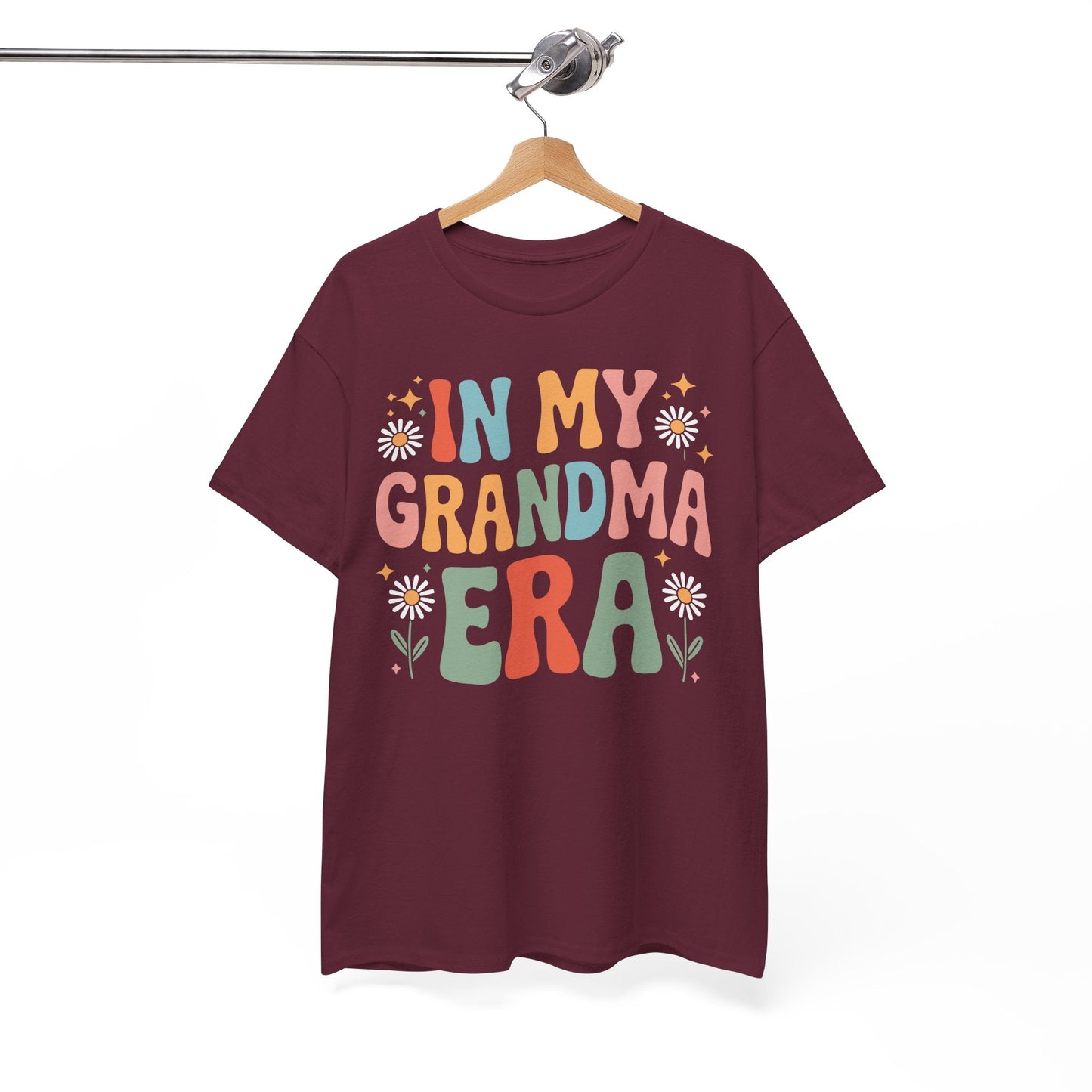 In My Grandma Era Funny Sarcastic Groovy Retro Mothers Day T-Shirt