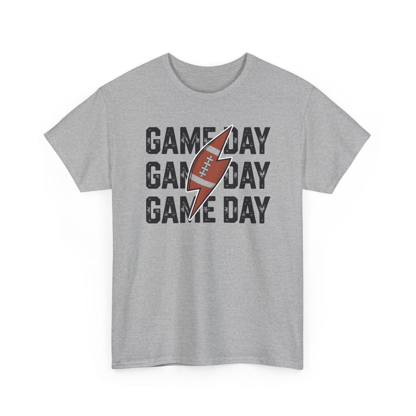 Vintage Game Day Football Lightning Bolt Funny Team Sport T-Shirt