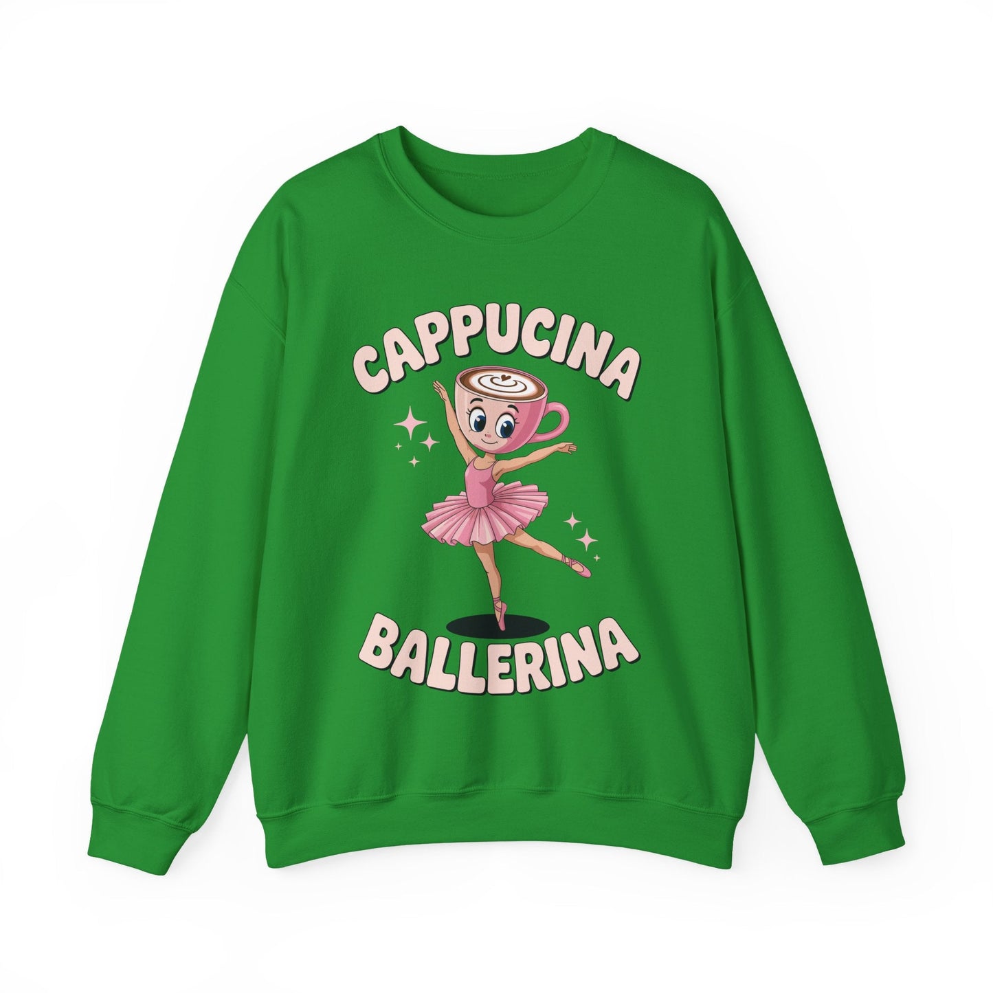 Funny Ballerina Cappuccina Coffee Dance Lovers Italian Meme Sweatshirt