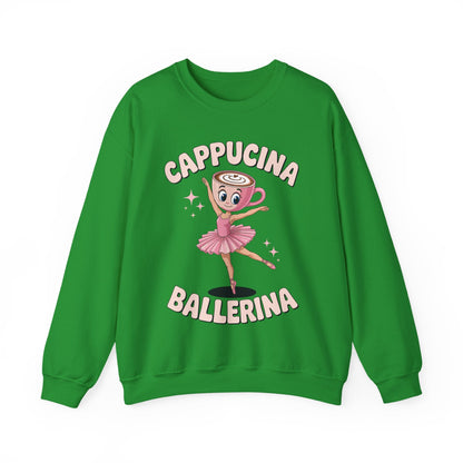 Funny Ballerina Cappuccina Coffee Dance Lovers Italian Meme Sweatshirt