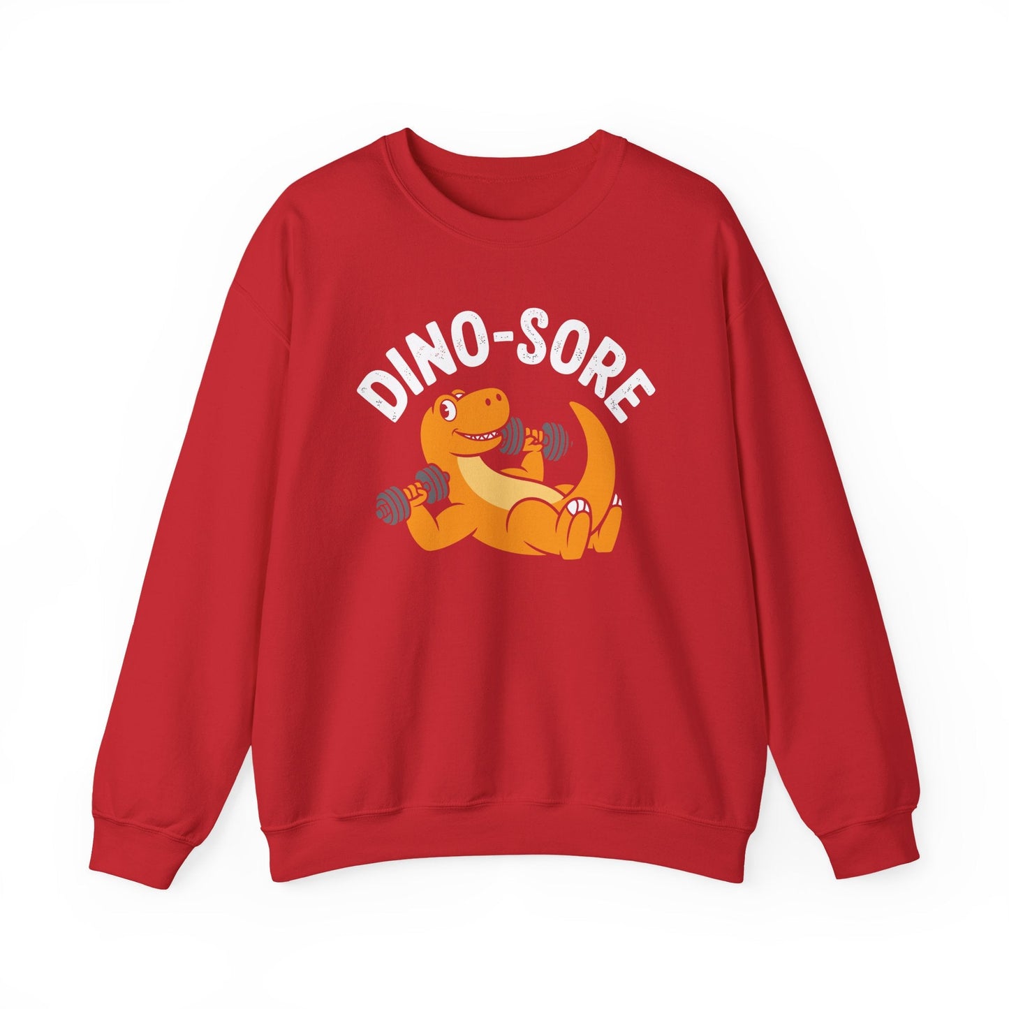 Gym Workout Dino Sore Exercise Fitness Boys Women Men Sweatshirt