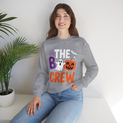 Halloween The Boo Crew Cute Ghost Spooky Family Matching Sweatshirt