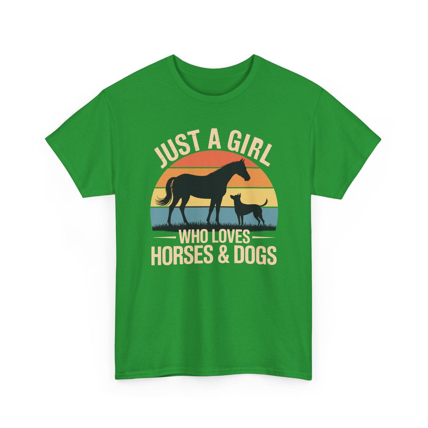 Just A Girl Who Loves Horses and Dogs Women Girls T-Shirt