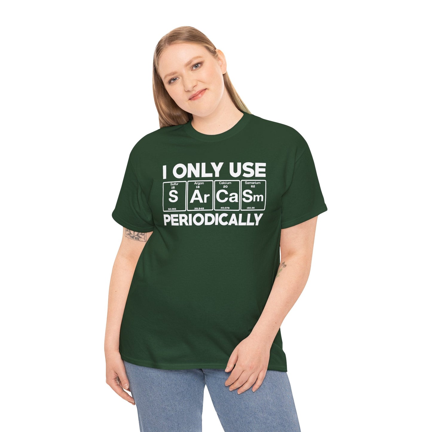 Sarcasm Periodic Table Element Weird Science Joke Gift T-Shirt