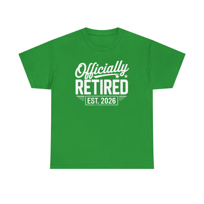 Funny Retirement 2026 Officially Retired Vintage Humor T-Shirt