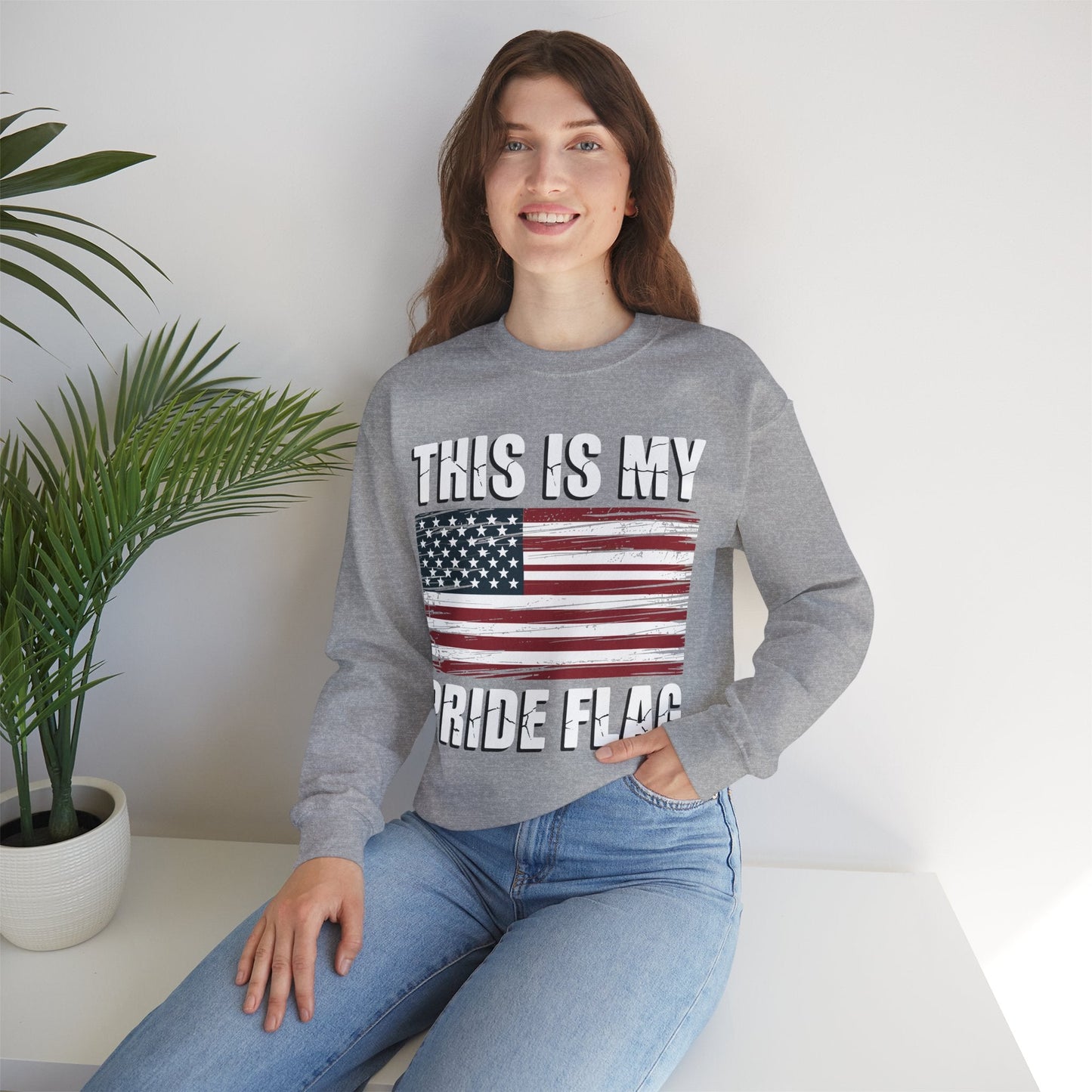This Is My Pride Flag USA American 4th of July Patriotic Sweatshirt