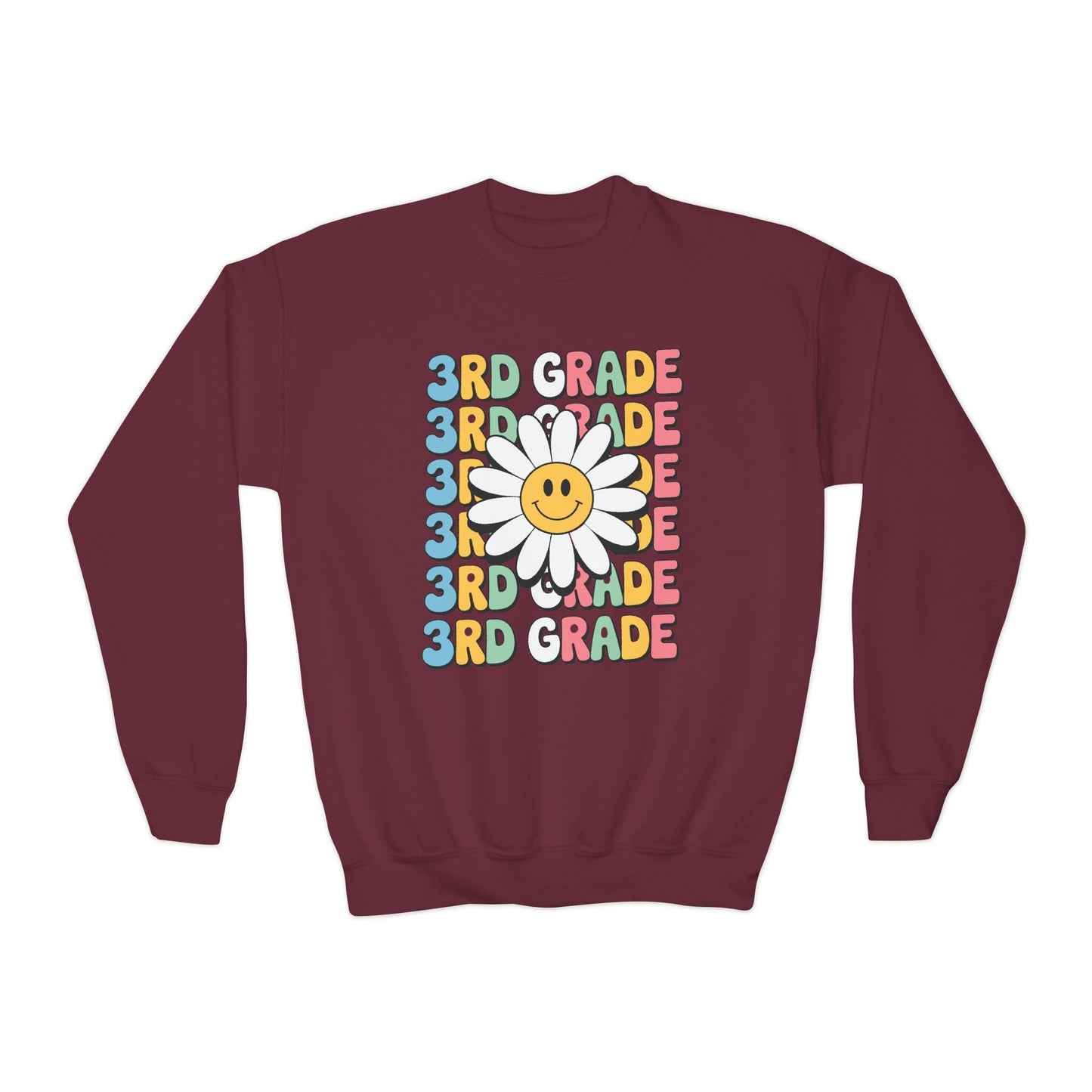 Groovy 3rd Grade Back To School First Day of Third Grade Sweatshirt