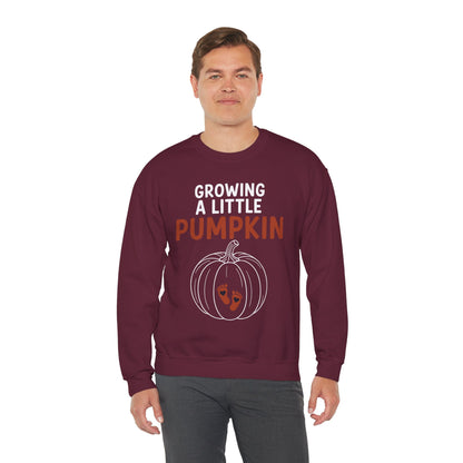 Growing A Little Pumpkin Fall Thanksgiving Baby Bump Wife Sweatshirt
