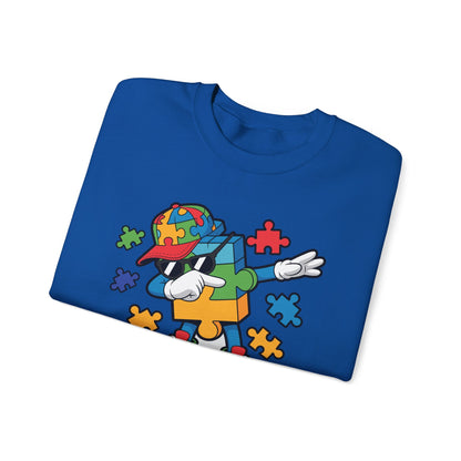 Dabbing Puzzle Autism Awareness Sweatshirt