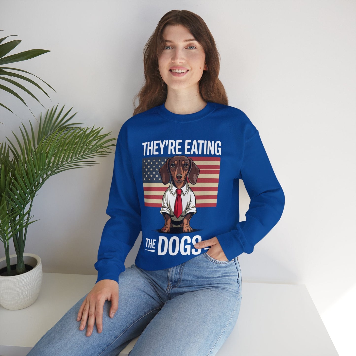 They're Eating the Dogs Trump Hot Dog Sweatshirt