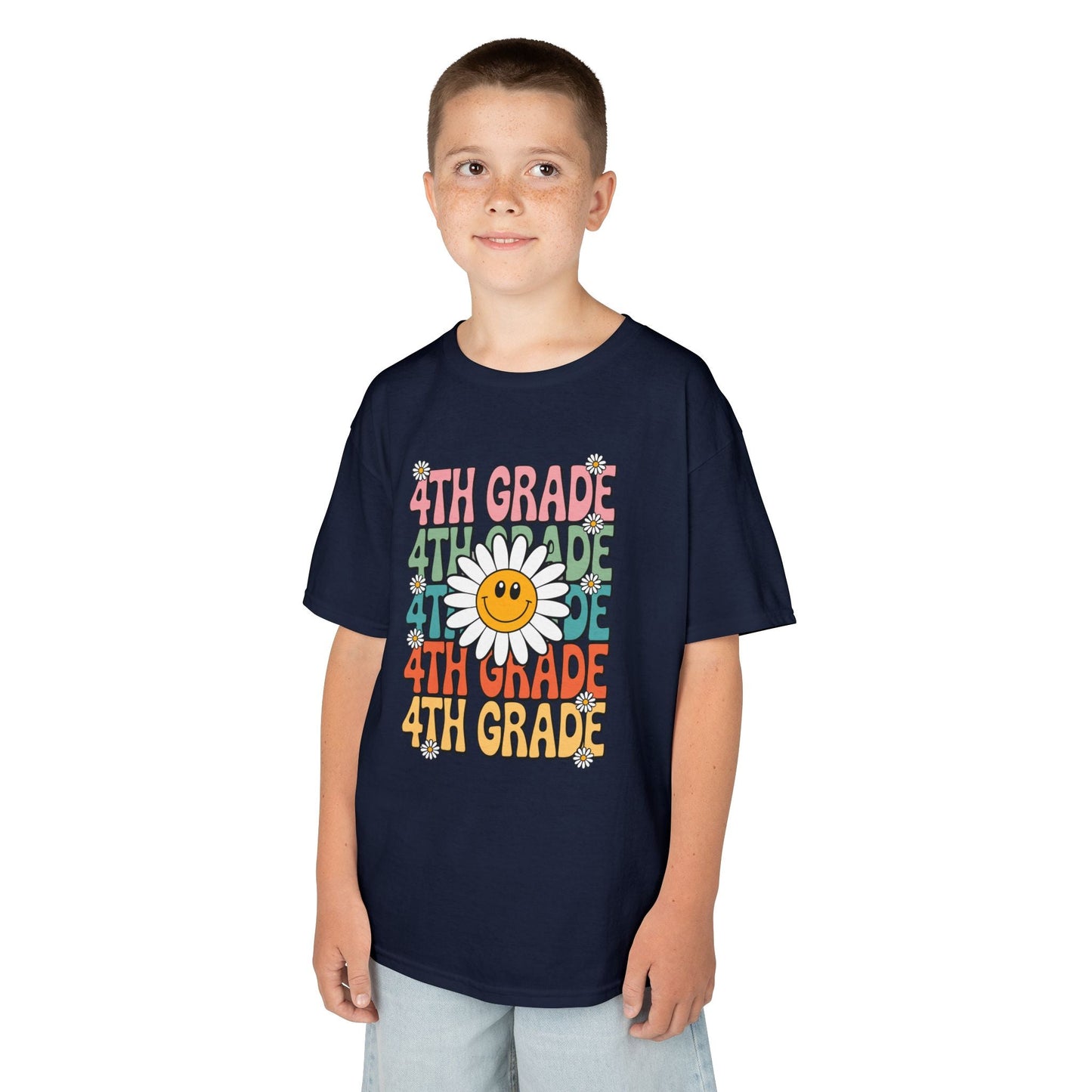 Groovy 4th Grade Back To School First Day of Fourth Grade T-Shirt