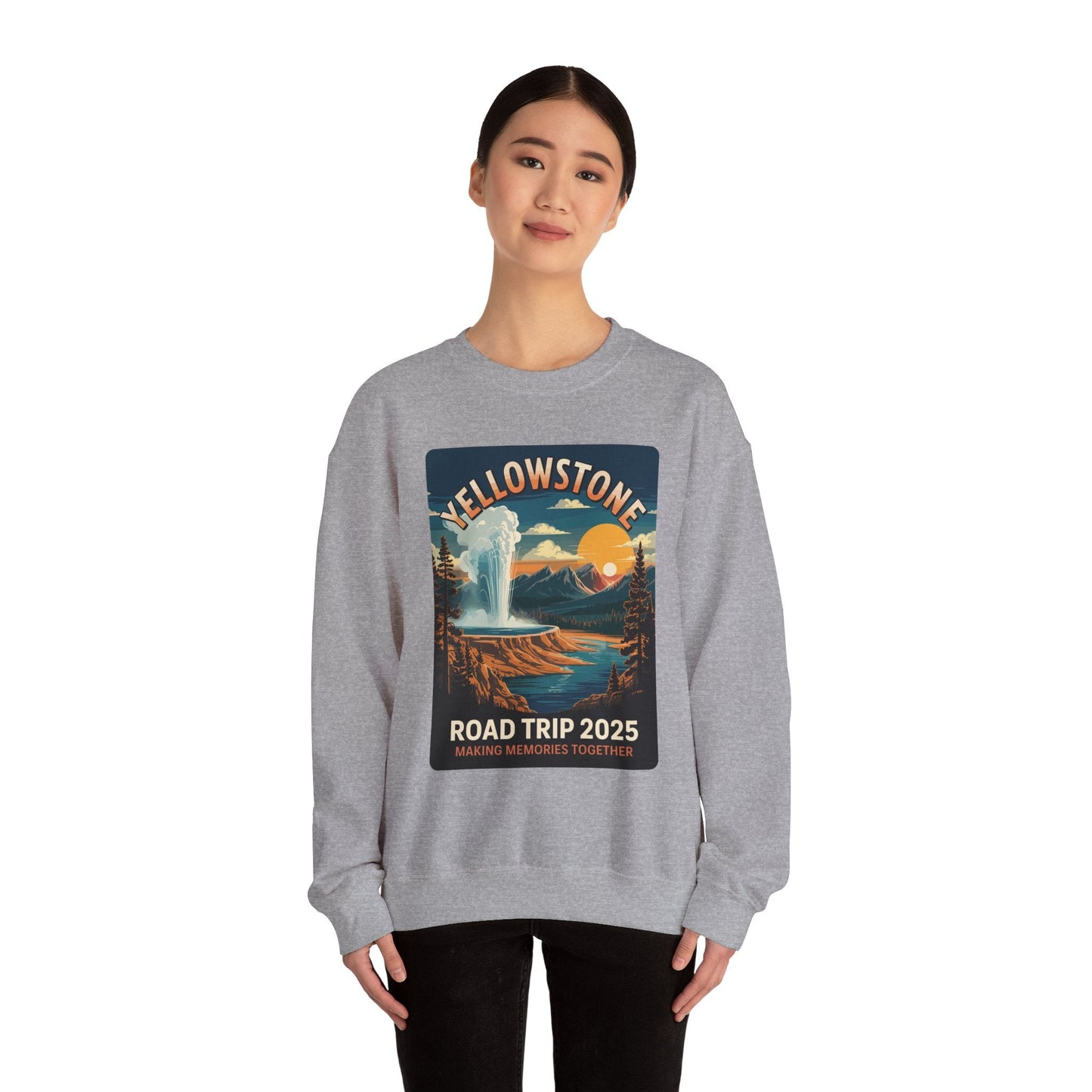 Yellowstone Family Road Trip 2025 National Park Outdoor Sweatshirt