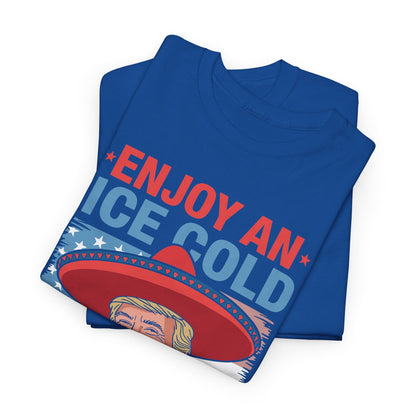 Funny Trump 4th of July Ice Cold Glass Of Deportation T-shirt