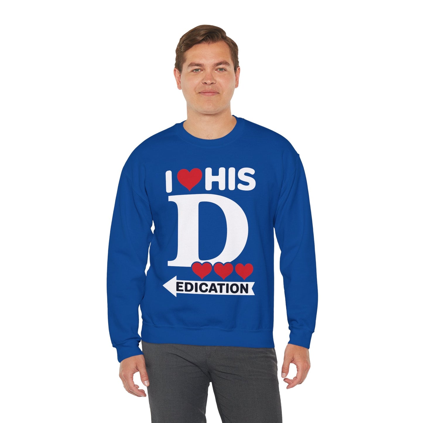 Funny Valentine's Day Couple Matching I Love His Dedication Sweatshirt