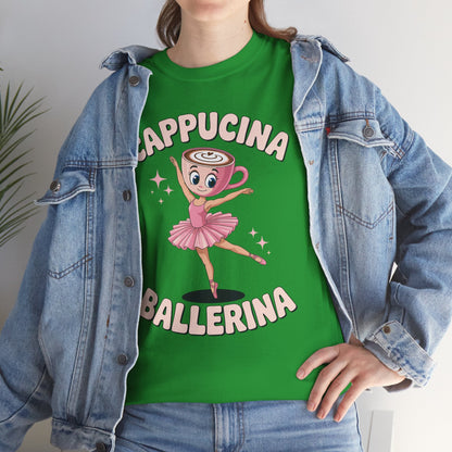 Funny Ballerina Cappuccina Coffee Dance Lovers Italian Meme T-Shirt