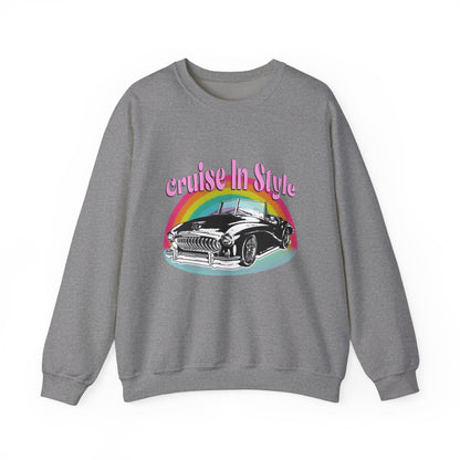 Cruise In Style Car Lovers Sweatshirt