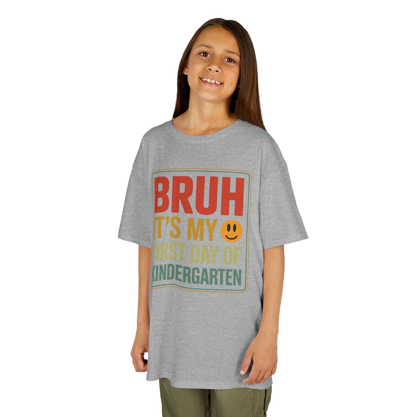 Bruh Its My First Day Of Kindergarten Back To School Kids T-Shirt