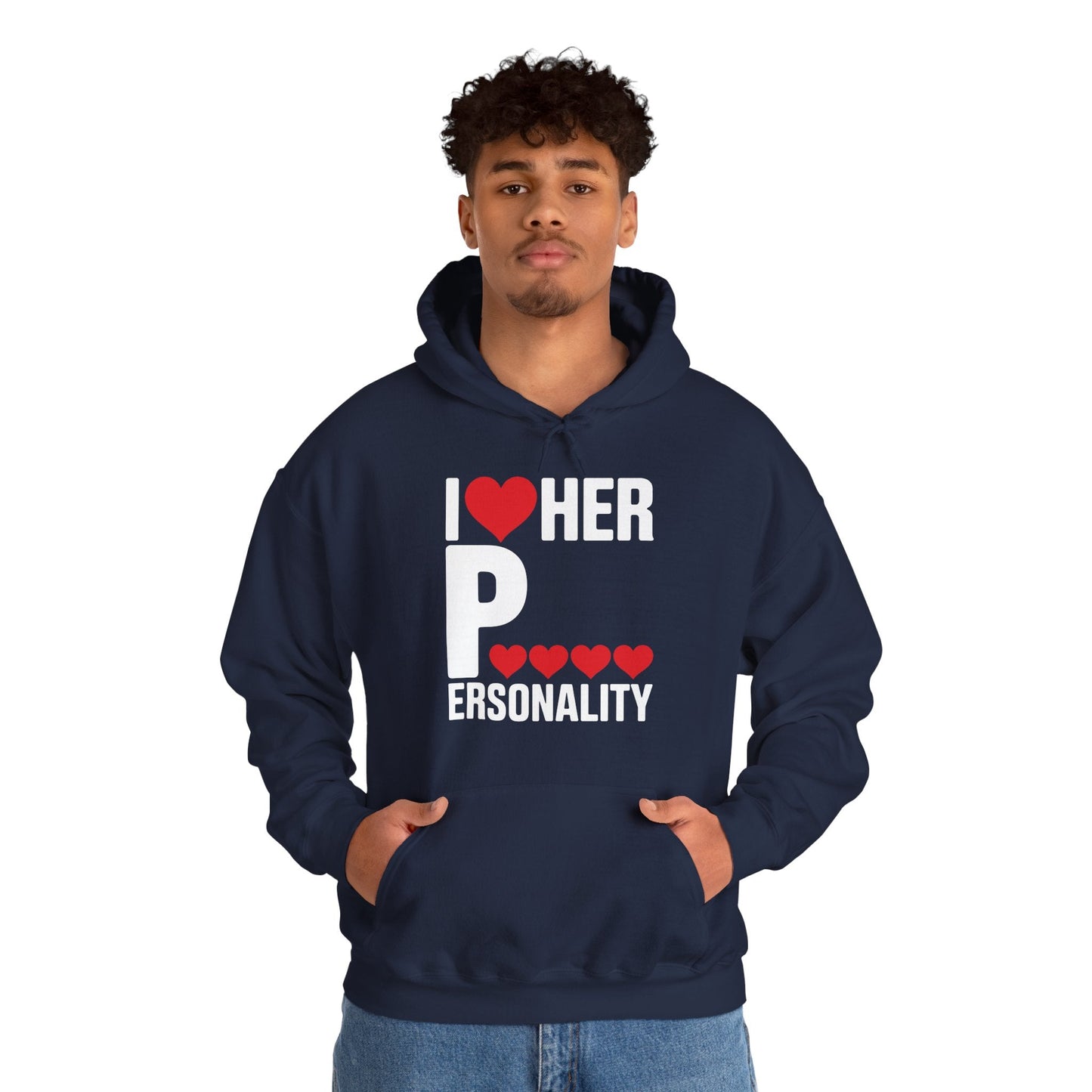 Funny Valentine's Day Couple Matching I Love Her Personality Hoodie