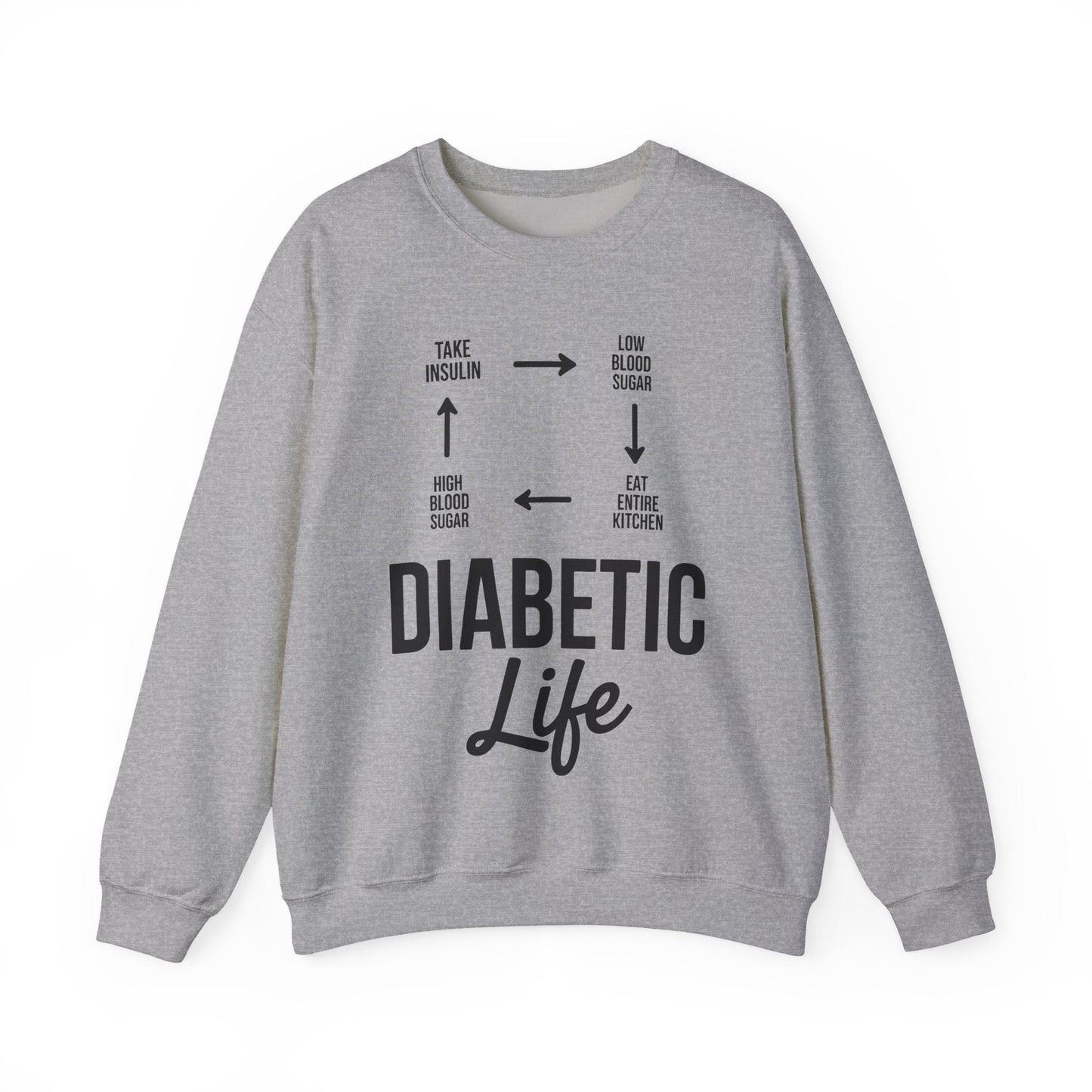 Funny Diabetic Type 1 Diabetes T1D Diabetes Awareness Sweatshirt