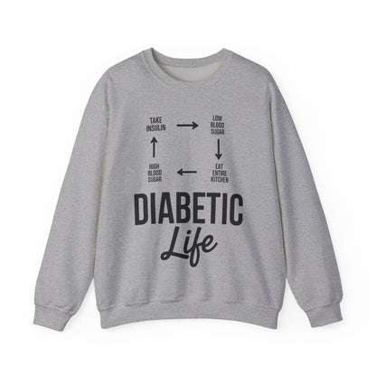 Funny Diabetic Type 1 Diabetes T1D Diabetes Awareness Sweatshirt