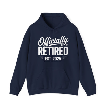 Funny Retirement 2025 Officially Retired 2025 Vintage Humor Hoodie