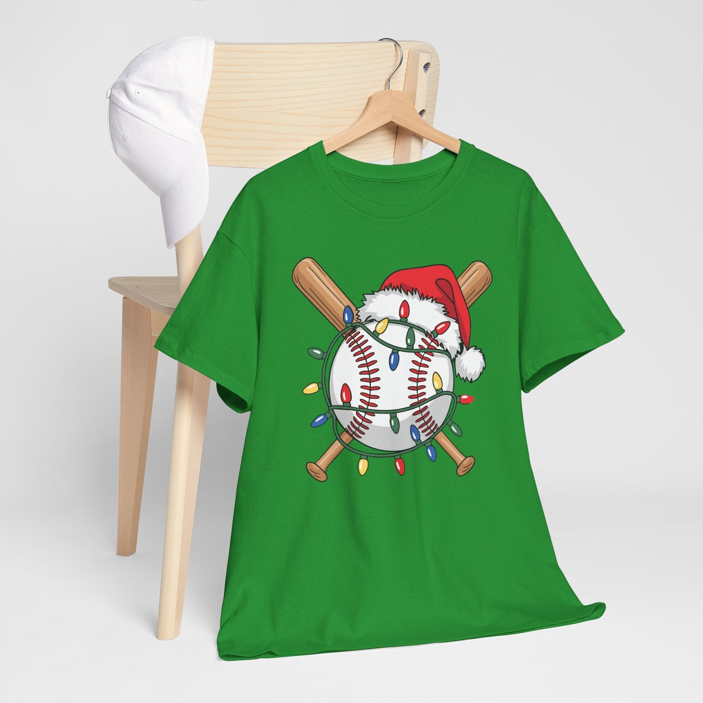 Santa Sports Design For Men Boys Christmas Baseball Player T-Shirt