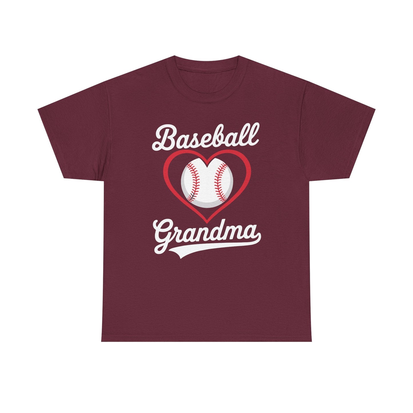 Baseball Grandma Shirt Women Baseball Heart Mothers Day T-Shirt