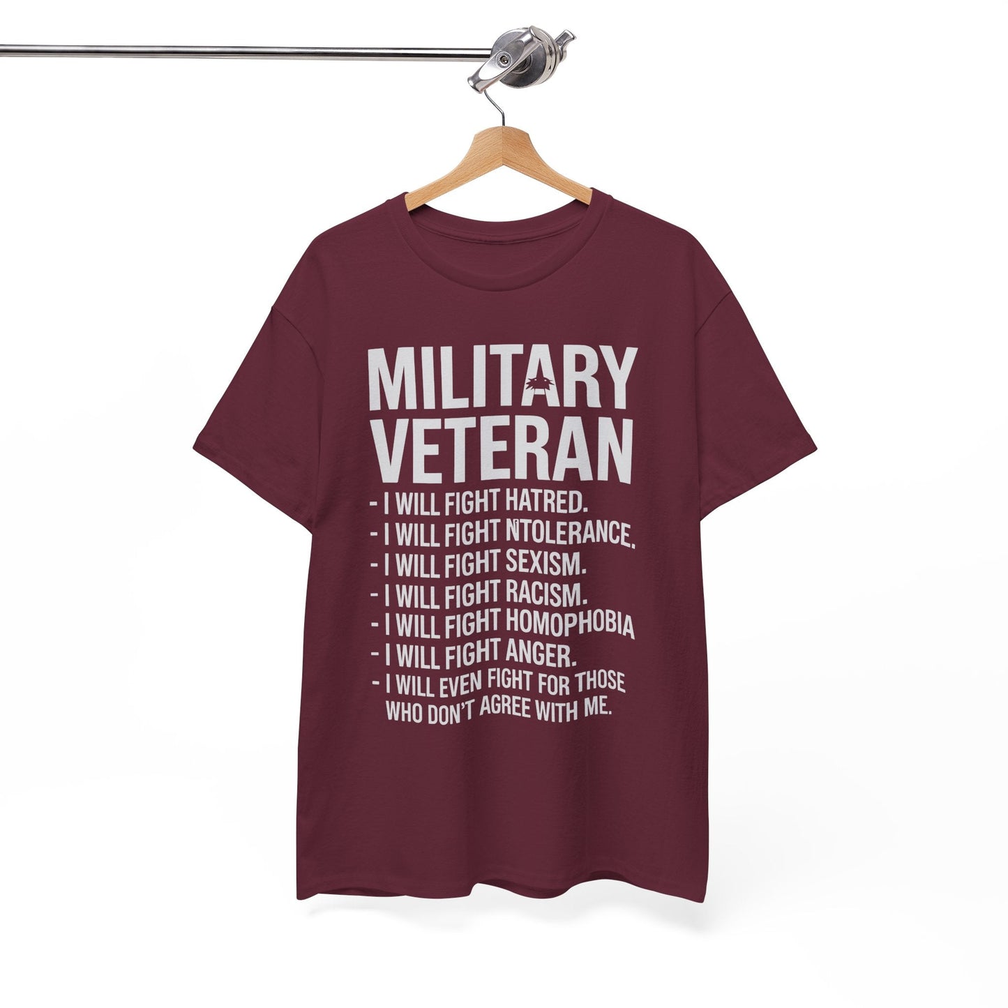 Military Veterans Against Trump 2025 Fight USA Election T-Shirt